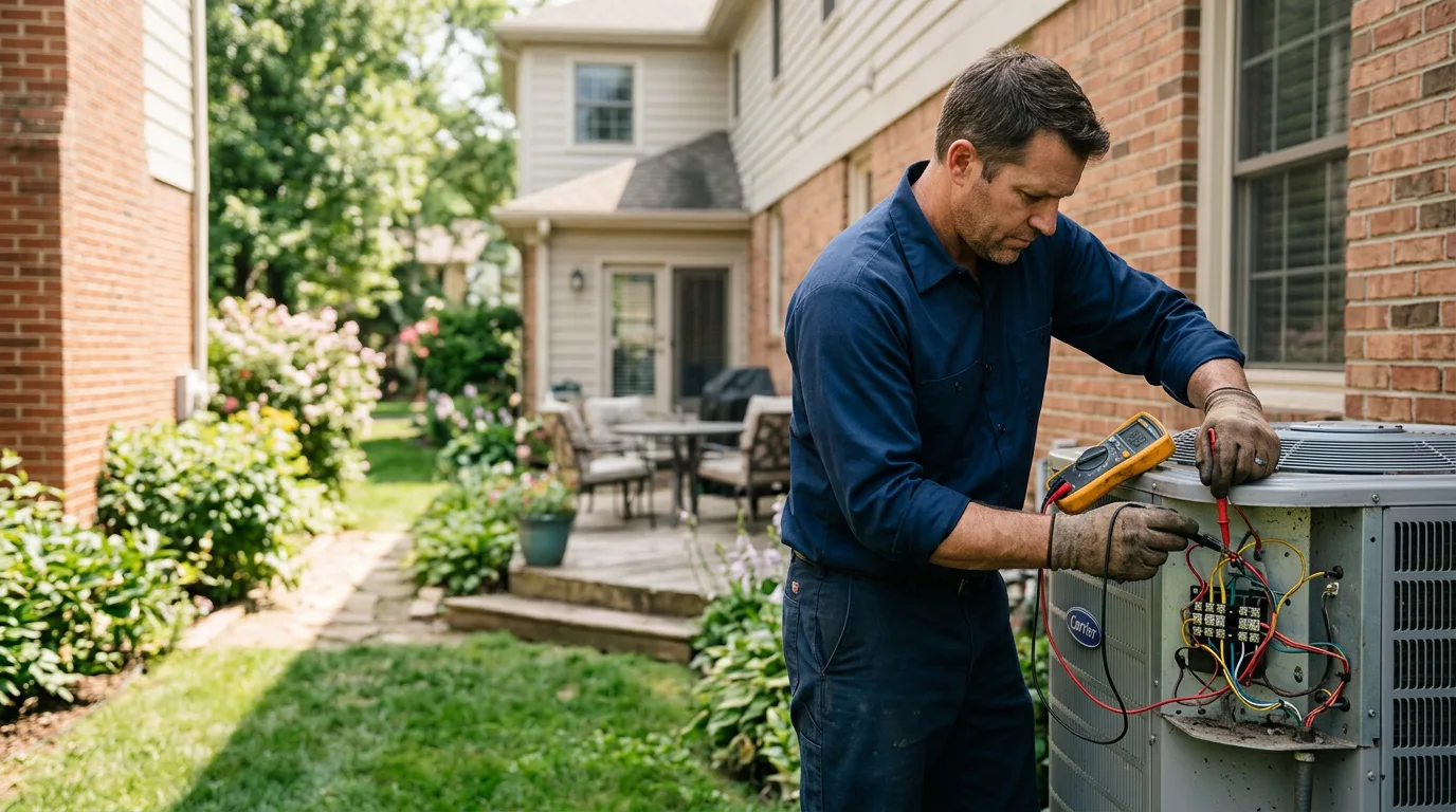 HVAC technician working near Milford, UT